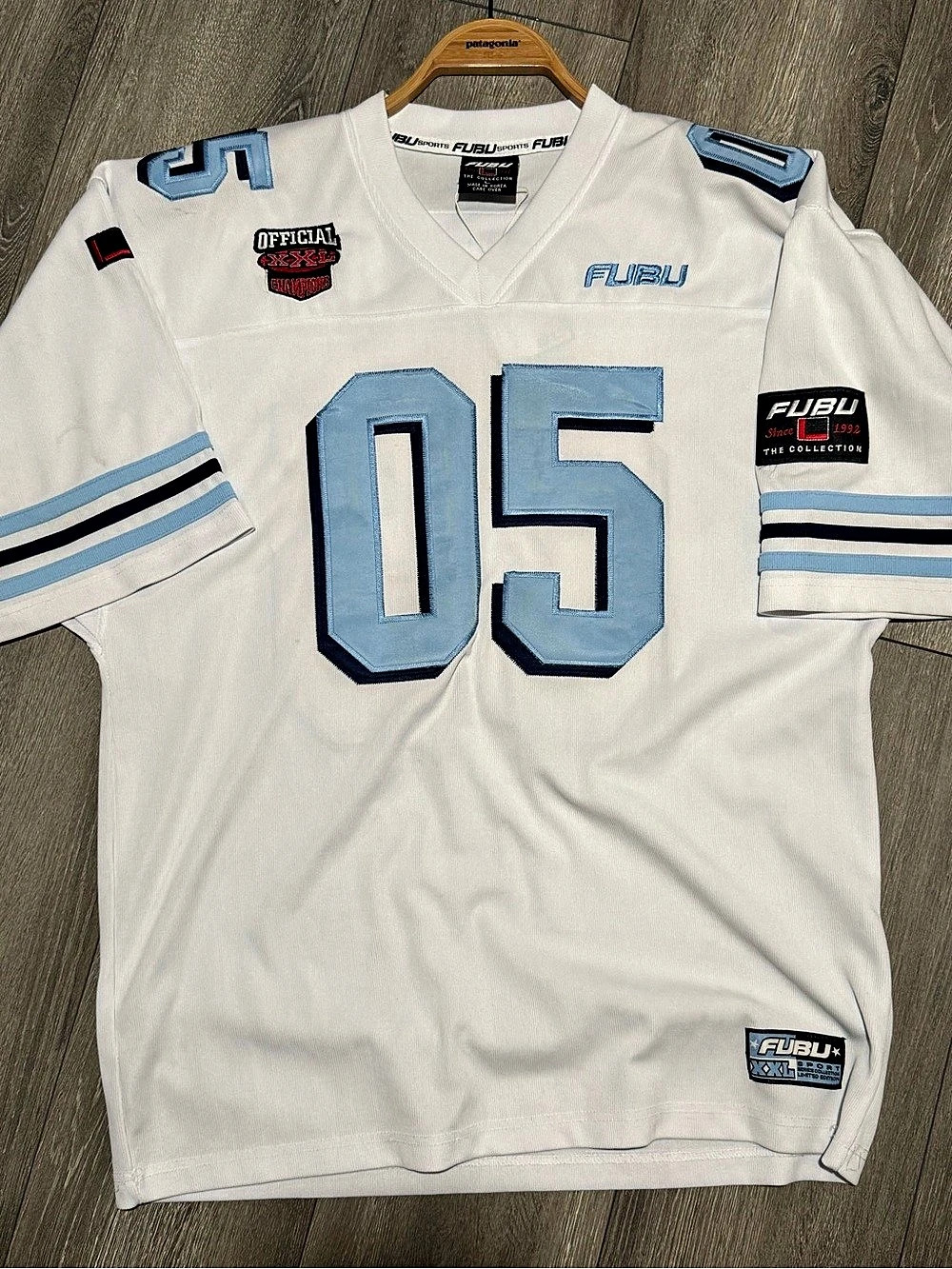 FUBU The Collection 05 Football Jersey White & Blue